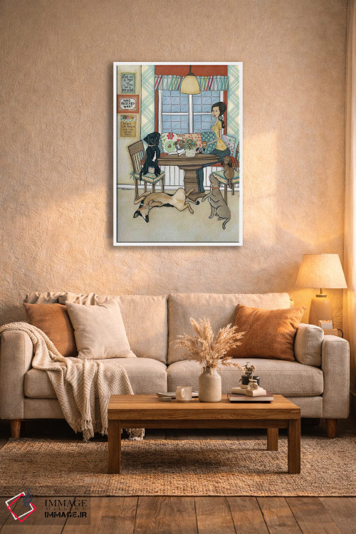 تابلو دکوراتیو قهوه و حیوانات نجات یافته اثر جیمی موراث - D4W