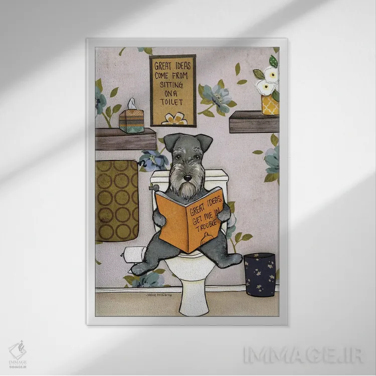 تابلو دکوراتیو ایده های عالی اثر جیمی موراث - نمای قابدار سفید