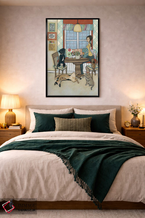 تابلو دکوراتیو قهوه و حیوانات نجات یافته اثر جیمی موراث - D5B