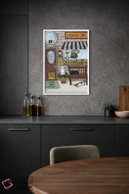 تابلو دکوراتیو گربه ها اثر جیمی موراث - D1W