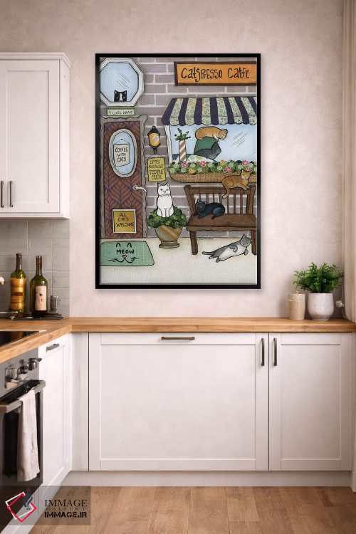 تابلو دکوراتیو گربه ها اثر جیمی موراث - D3B