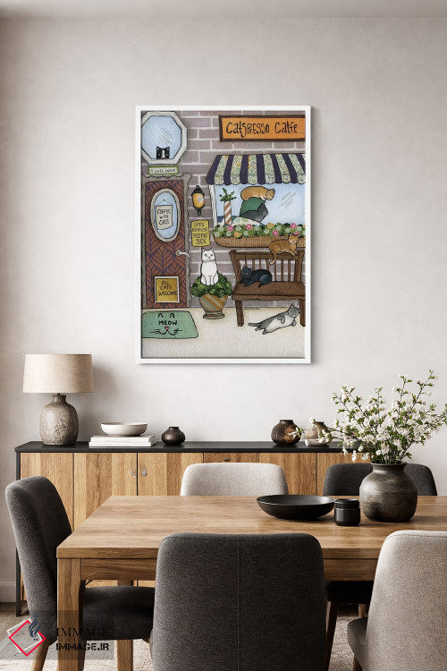 تابلو دکوراتیو گربه ها اثر جیمی موراث - D4W