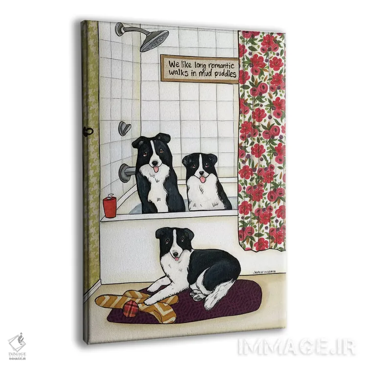 تابلو دکوراتیو چاله های گل آلود اثر جیمی موراث - نمای پرسپکتیو محصول