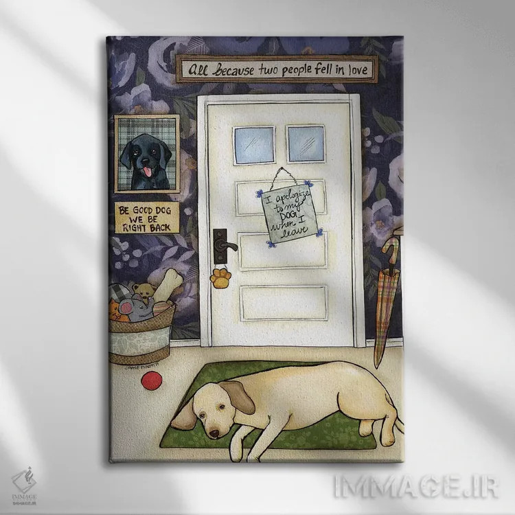 تابلو دکوراتیو برمی گردم اثر جیمی موراث - نمای روبهرو روی دیوار