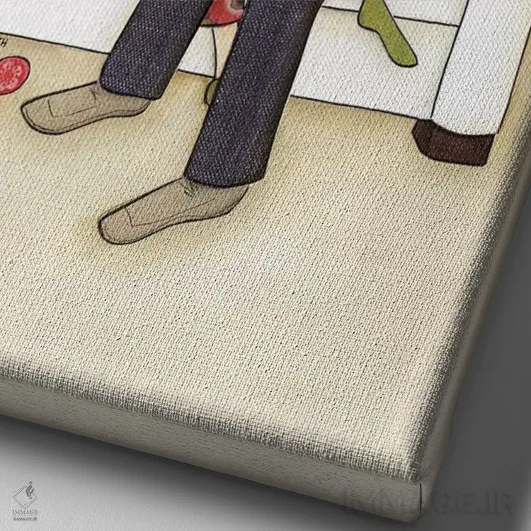 تابلو دکوراتیو یک امتیاز اثر جیمی موراث - نمای نزدیک بافت بوم