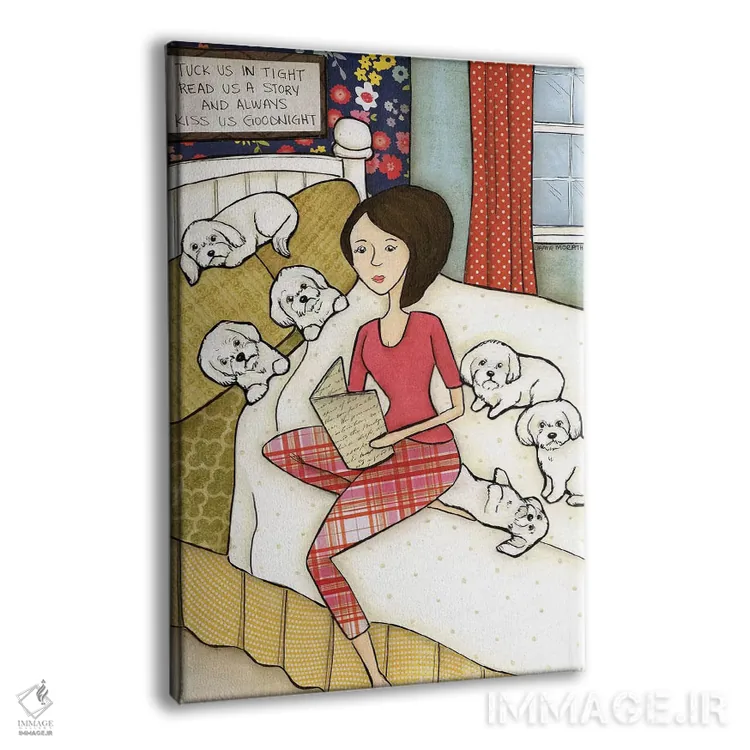 تابلو دکوراتیو ما را بپوشان اثر جیمی موراث - نمای پرسپکتیو محصول