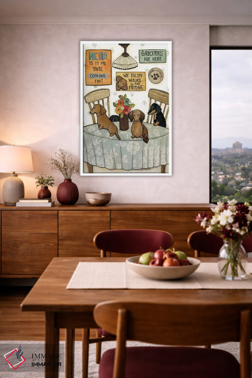 تابلو دکوراتیو خریدها رسیدند اثر جیمی موراث - D3W