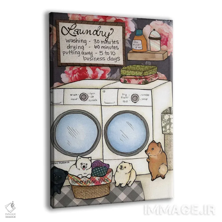 تابلو دکوراتیو تل های پامرانین اثر جیمی موراث - نمای پرسپکتیو محصول