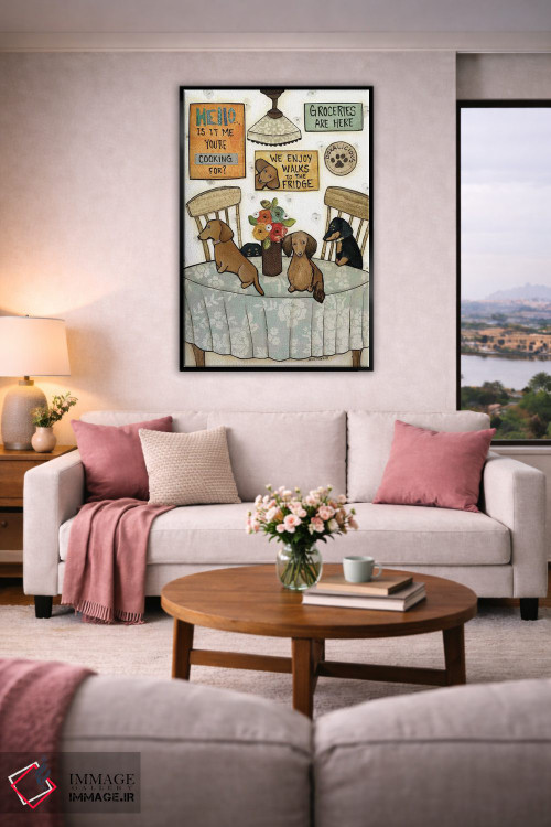 تابلو دکوراتیو خریدها رسیدند اثر جیمی موراث - D5B