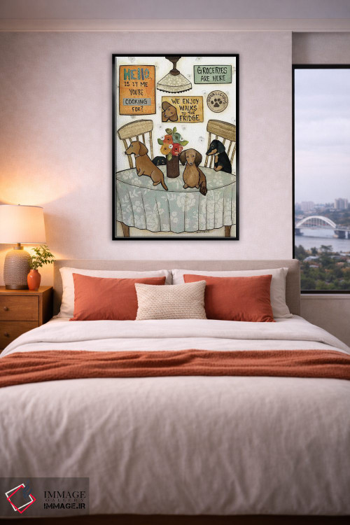 تابلو دکوراتیو خریدها رسیدند اثر جیمی موراث - D6B