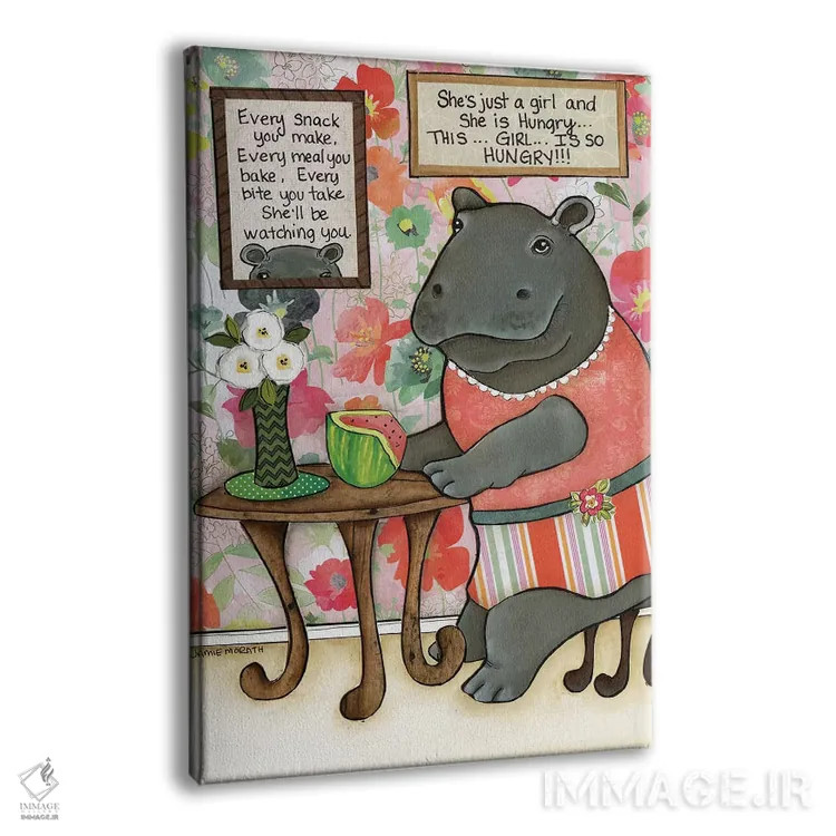 تابلو دکوراتیو فقط یک دختر اثر جیمی موراث - نمای پرسپکتیو محصول