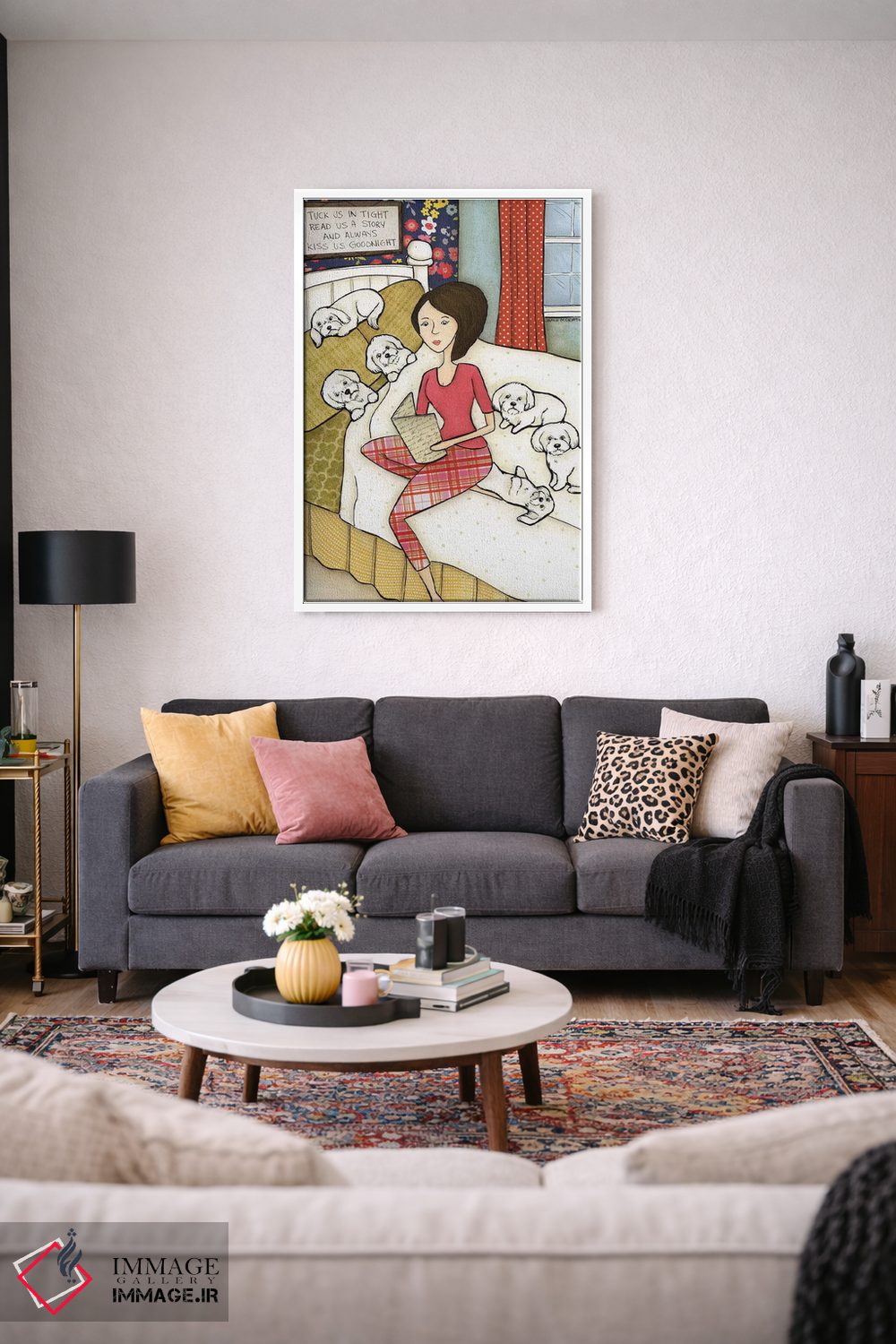 تابلو دکوراتیو ما را بپوشان اثر جیمی موراث - D3W