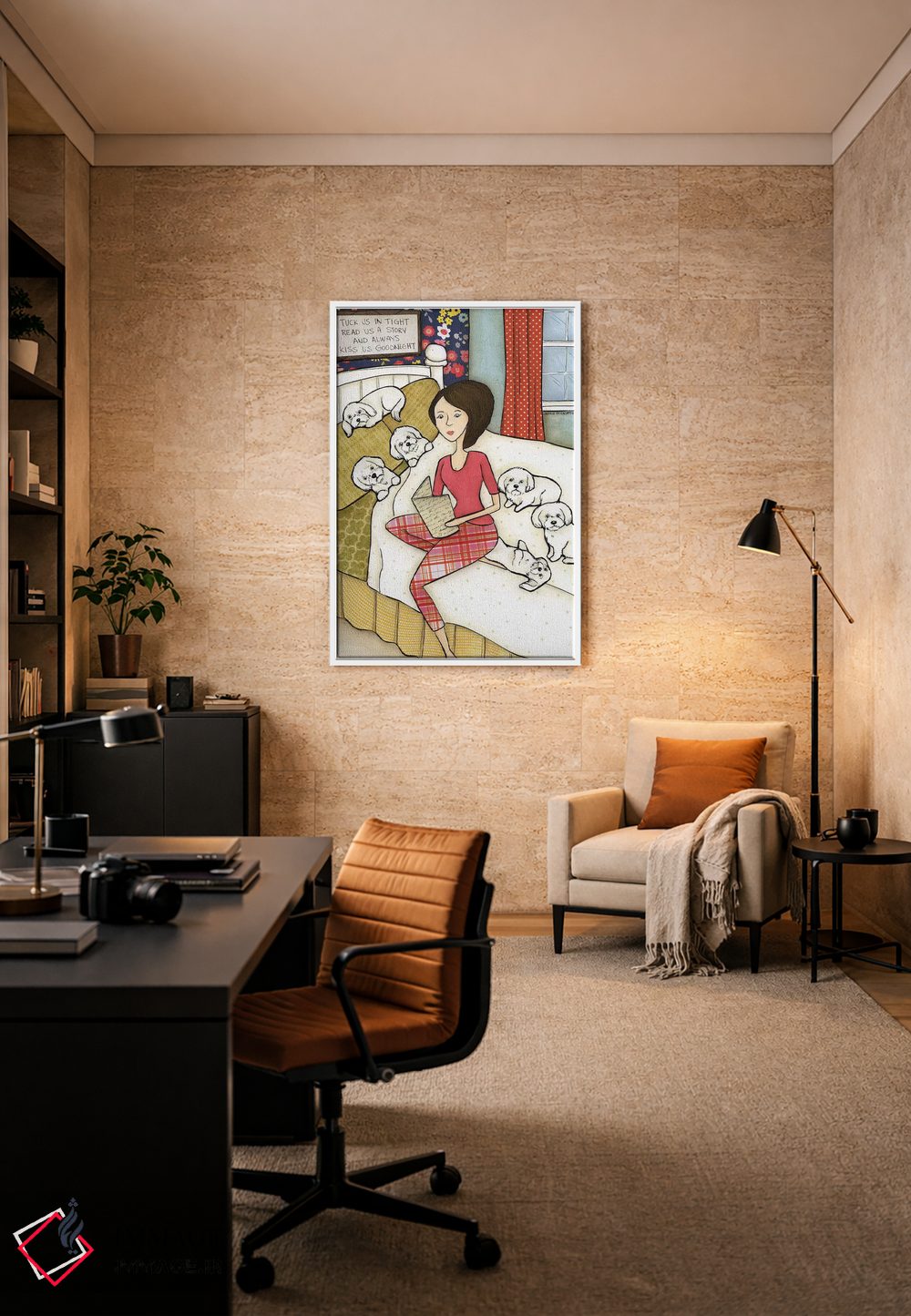 تابلو دکوراتیو ما را بپوشان اثر جیمی موراث - D5W