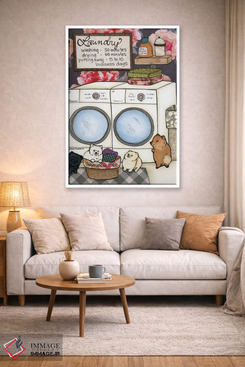 تابلو دکوراتیو تل های پامرانین اثر جیمی موراث - D1W