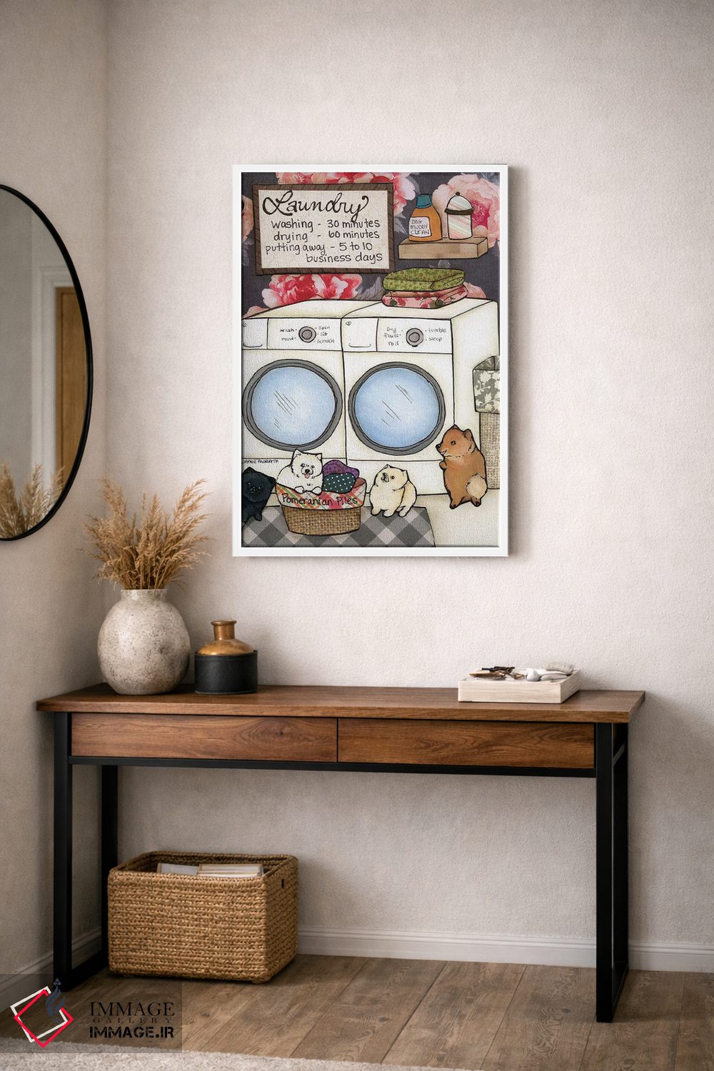 تابلو دکوراتیو تل های پامرانین اثر جیمی موراث - D2W