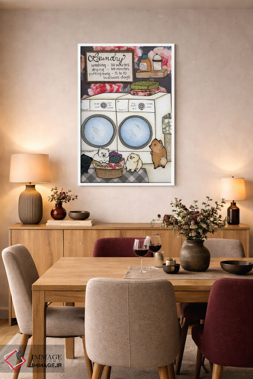 تابلو دکوراتیو تل های پامرانین اثر جیمی موراث - D5W