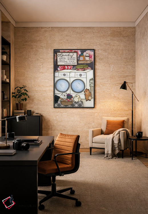 تابلو دکوراتیو تل های پامرانین اثر جیمی موراث - D6B