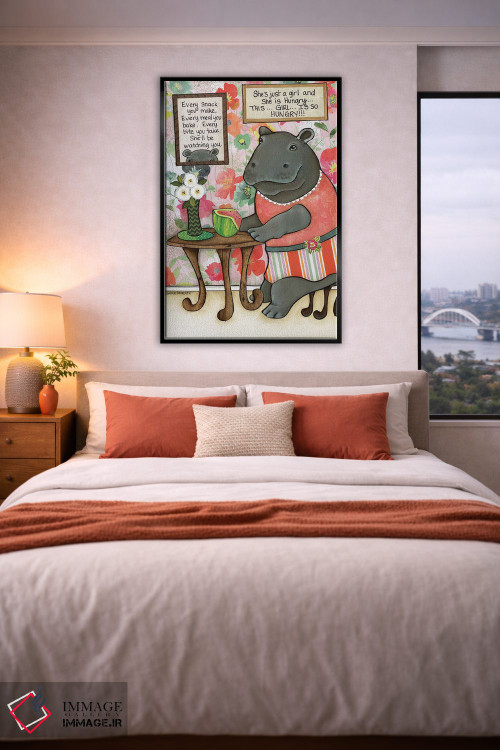 تابلو دکوراتیو فقط یک دختر اثر جیمی موراث - D3B