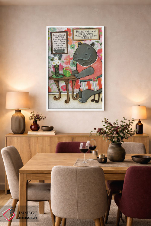 تابلو دکوراتیو فقط یک دختر اثر جیمی موراث - D5W