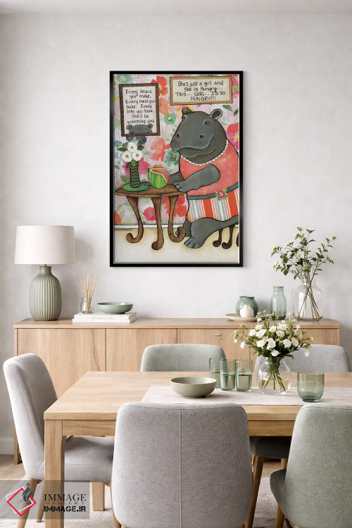 تابلو دکوراتیو فقط یک دختر اثر جیمی موراث - D6B