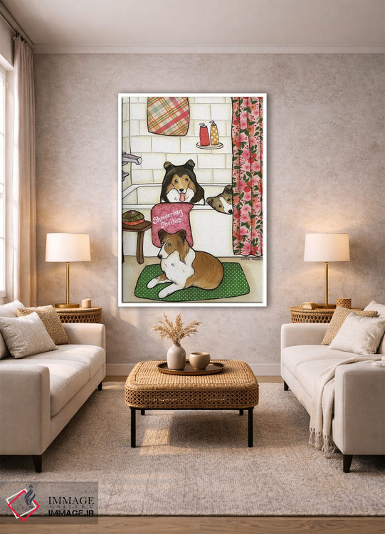 تابلو دکوراتیو شستن شلتی ها اثر جیمی موراث - D1W