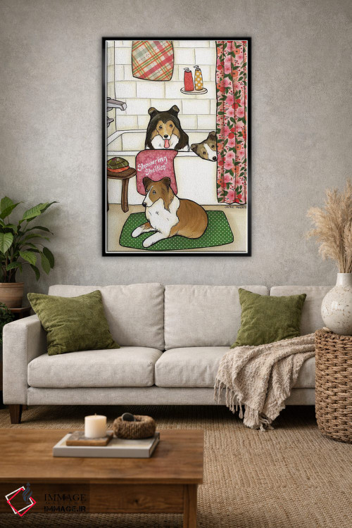 تابلو دکوراتیو شستن شلتی ها اثر جیمی موراث - D2B