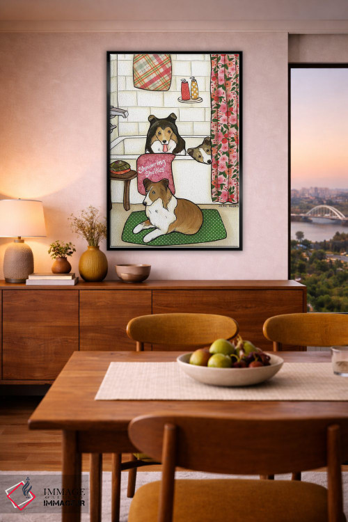 تابلو دکوراتیو شستن شلتی ها اثر جیمی موراث - D6B