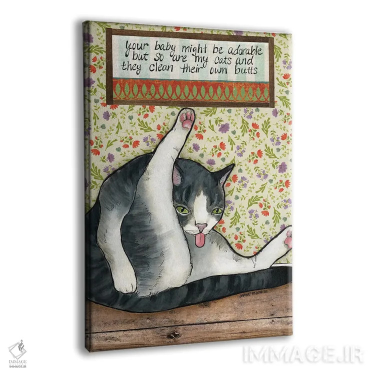 تابلو دکوراتیو بامزه اثر جیمی موراث - نمای پرسپکتیو محصول