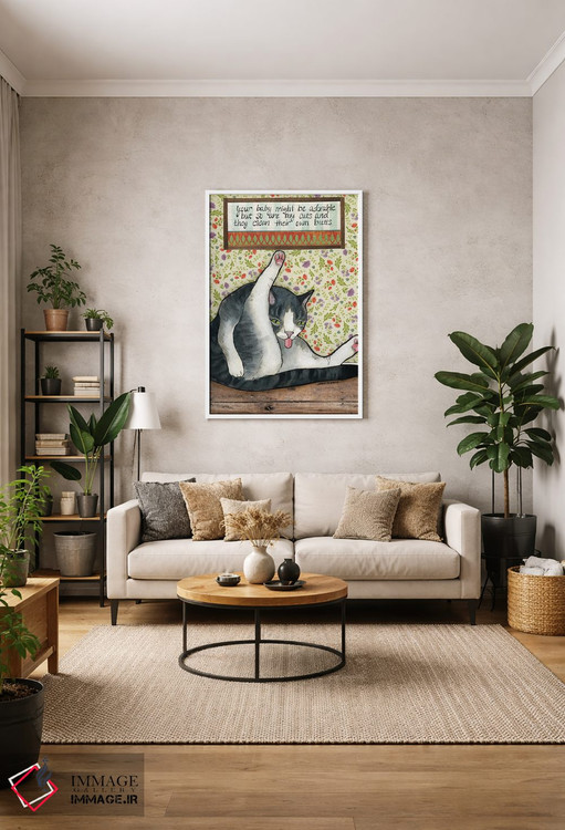 تابلو دکوراتیو بامزه اثر جیمی موراث - D1W