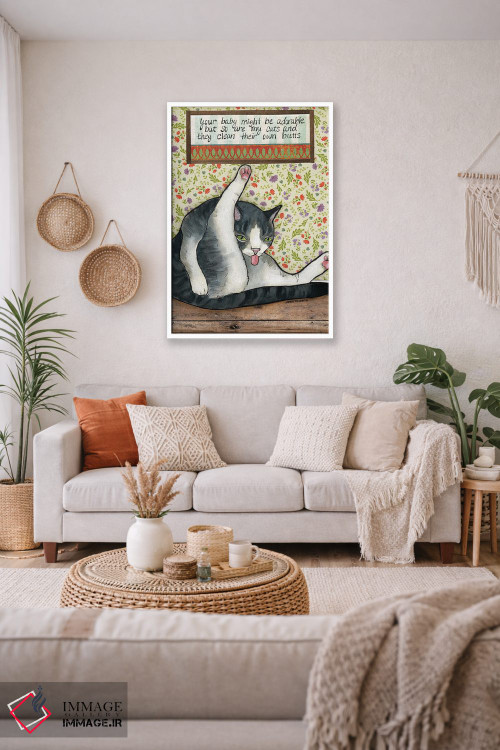 تابلو دکوراتیو بامزه اثر جیمی موراث - D2W