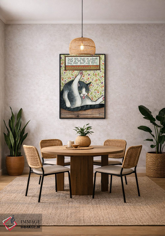 تابلو دکوراتیو بامزه اثر جیمی موراث - D3B