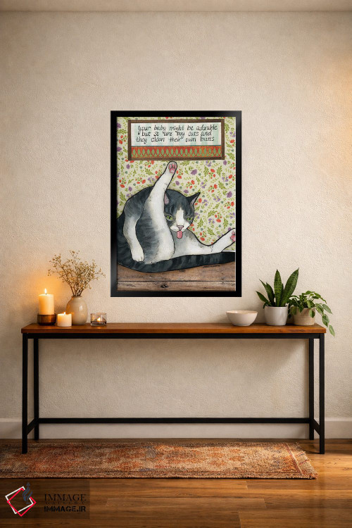 تابلو دکوراتیو بامزه اثر جیمی موراث - D5B