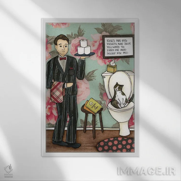 تابلو دکوراتیو گل های رز قرمز هستند اثر جیمی موراث - نمای قابدار سفید