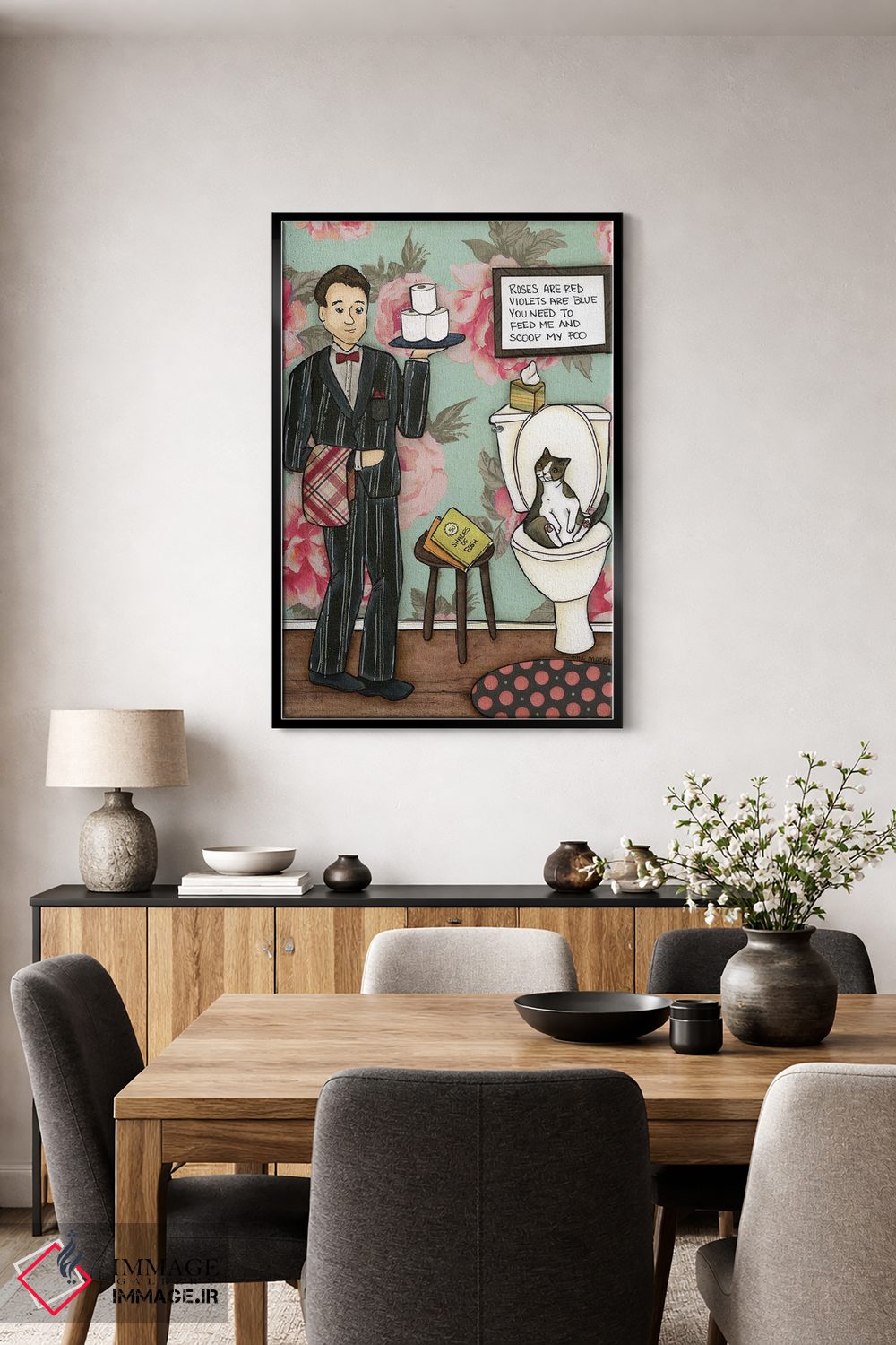 تابلو دکوراتیو گل های رز قرمز هستند اثر جیمی موراث - D5B