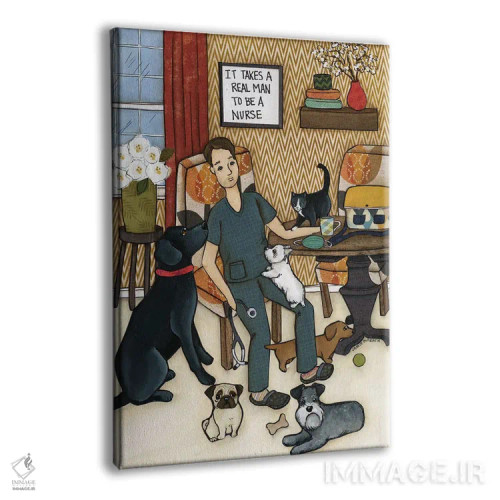 تابلو دکوراتیو یک مرد واقعی لازم است اثر جیمی موراث - نمای پرسپکتیو محصول