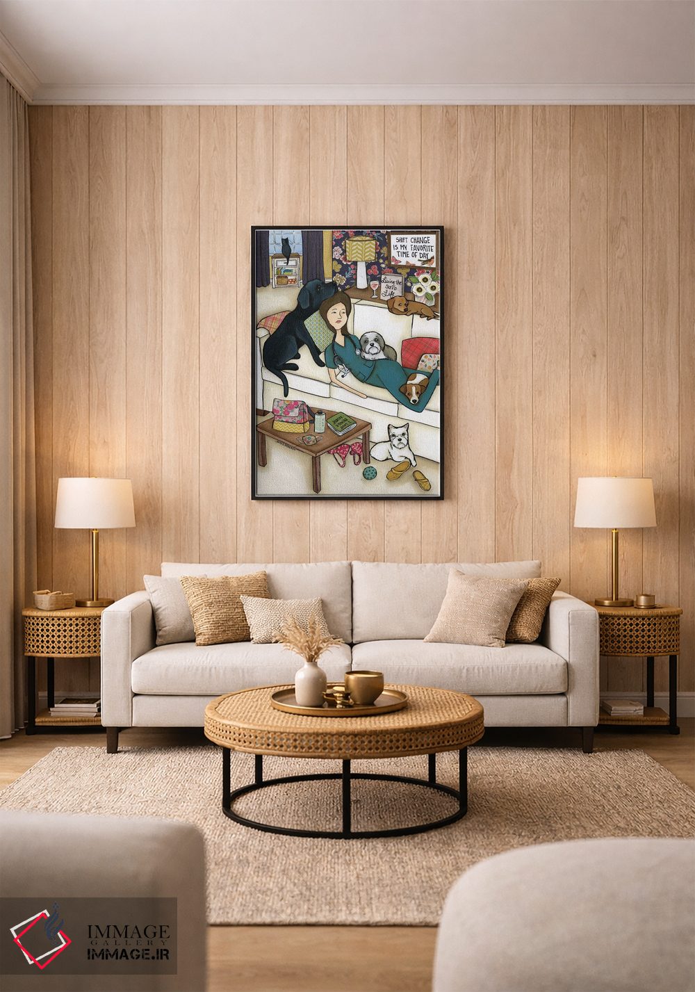 تابلو دکوراتیو زندگی با شستشو اثر جیمی موراث - D1B