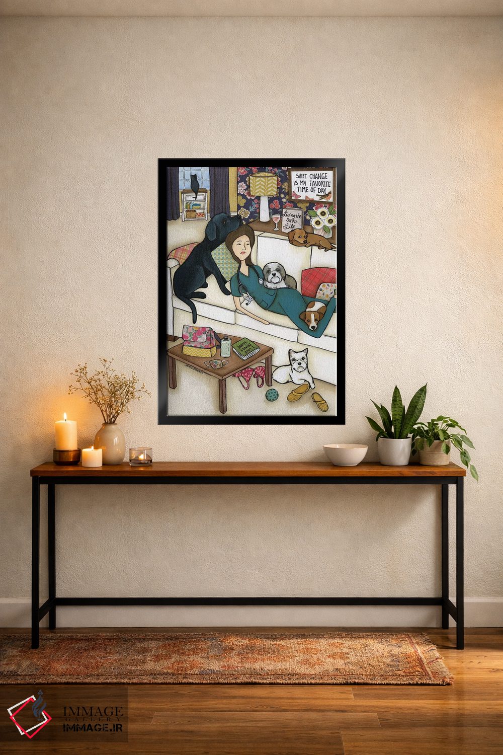 تابلو دکوراتیو زندگی با شستشو اثر جیمی موراث - D4B