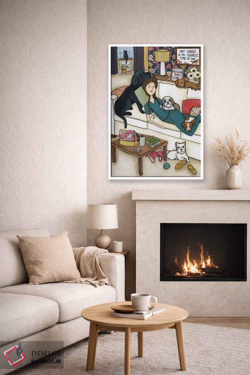 تابلو دکوراتیو زندگی با شستشو اثر جیمی موراث - D6W