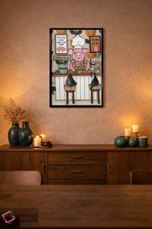 تابلو دکوراتیو بیکن افتضاحه اثر جیمی موراث - D3B