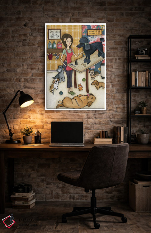 تابلو دکوراتیو حالت سگ اثر جیمی موراث - D4W