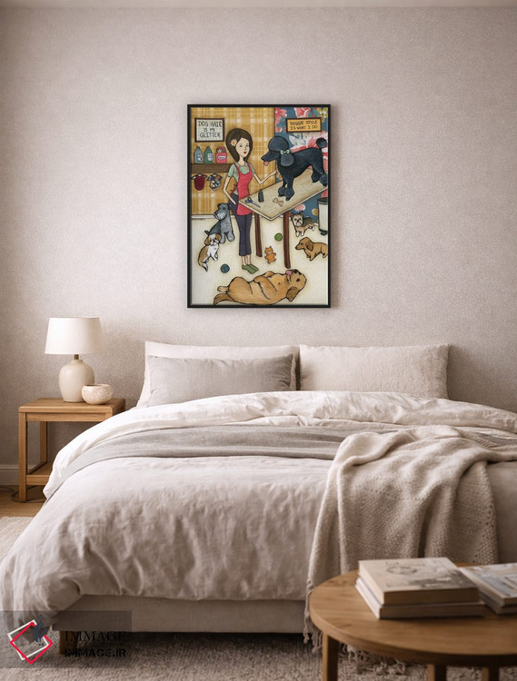 تابلو دکوراتیو حالت سگ اثر جیمی موراث - D6B