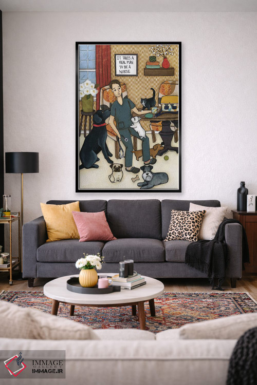 تابلو دکوراتیو یک مرد واقعی لازم است اثر جیمی موراث - D2B