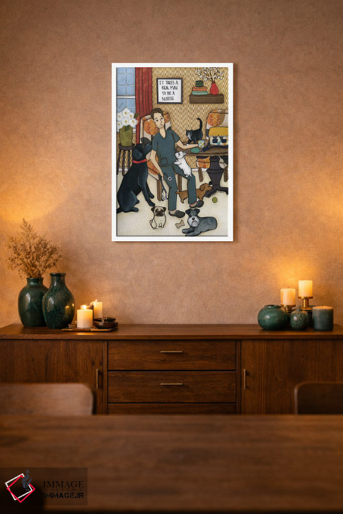 تابلو دکوراتیو یک مرد واقعی لازم است اثر جیمی موراث - D1W