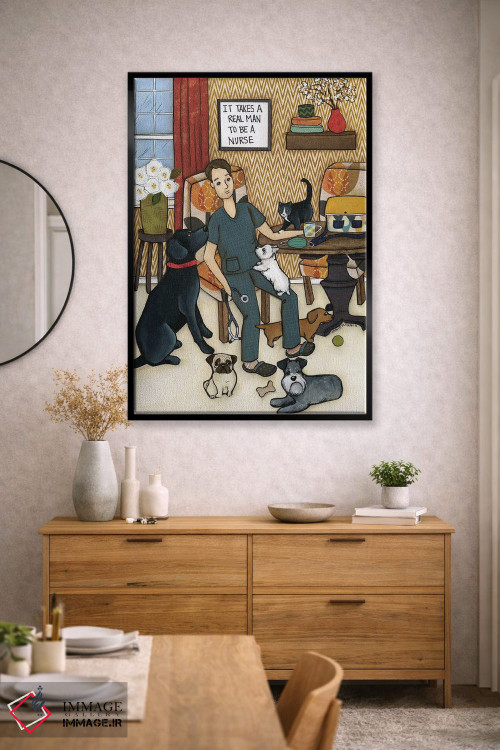 تابلو دکوراتیو یک مرد واقعی لازم است اثر جیمی موراث - D3B