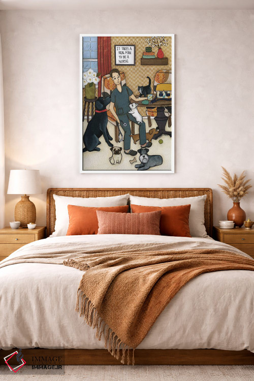تابلو دکوراتیو یک مرد واقعی لازم است اثر جیمی موراث - D4W