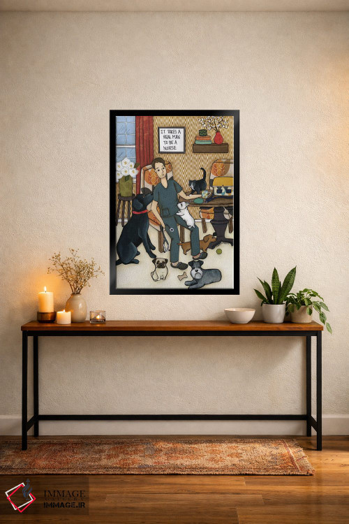 تابلو دکوراتیو یک مرد واقعی لازم است اثر جیمی موراث - D5B