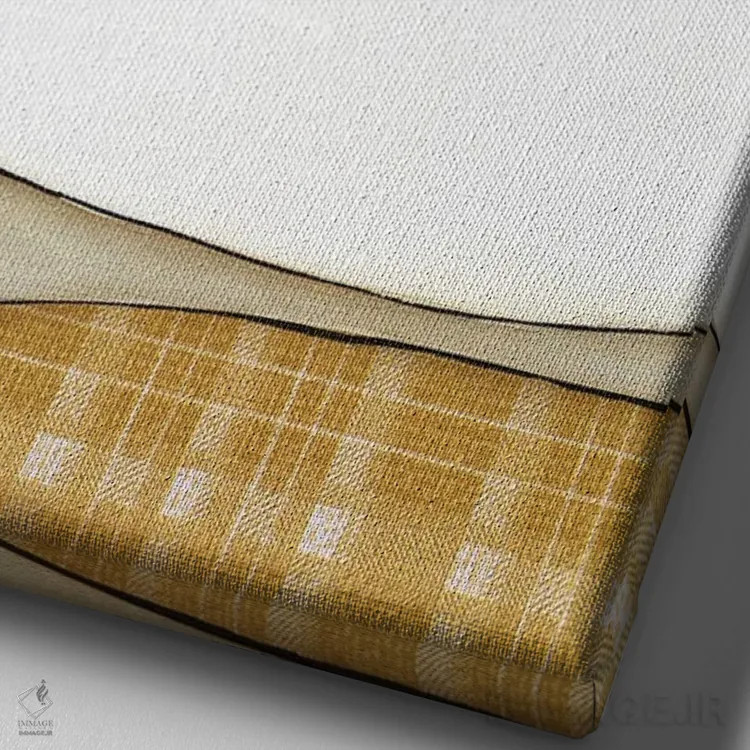 تابلو دکوراتیو زندگی سطح بالا اثر جیمی موراث - نمای نزدیک بافت بوم