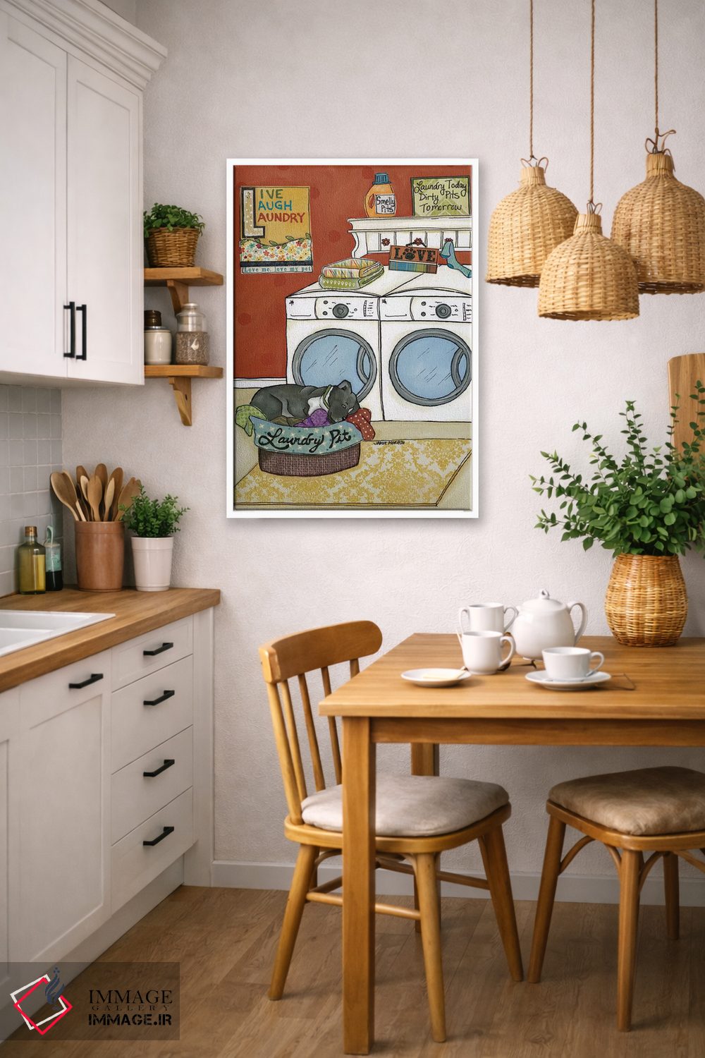 تابلو دکوراتیو گودال لباس شویی اثر جیمی موراث - D5W