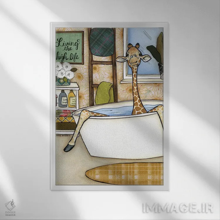 تابلو دکوراتیو زندگی سطح بالا اثر جیمی موراث - نمای قابدار سفید