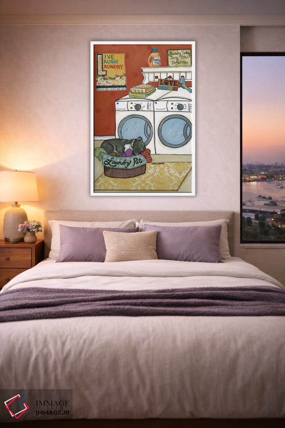 تابلو دکوراتیو گودال لباس شویی اثر جیمی موراث - D3W